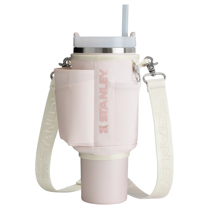 Companion Sling - 40oz - Rose Quartz - Front - Stanley