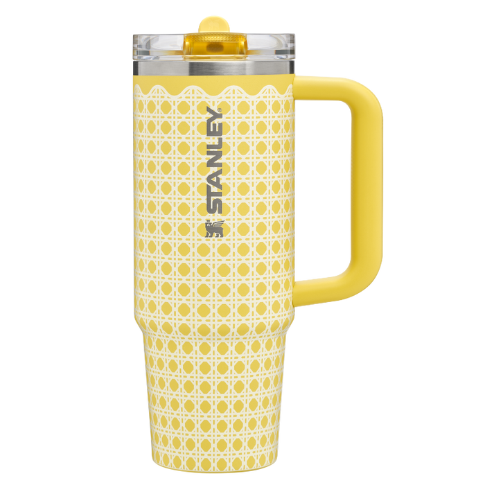 Stanley 1913 The Quencher ProTour Flip Straw Tumbler 30 OZ Picnic Collection in Daffodil Ratan | Front View