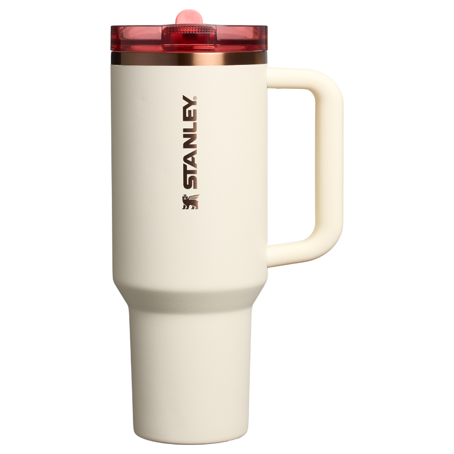 ProTour Tumbler 40OZ - Cream Rose Gold - Front - Stanley