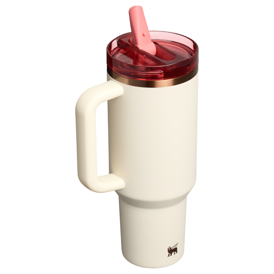 ProTour Tumbler 40OZ - Cream Rose Gold - Back - Stanley