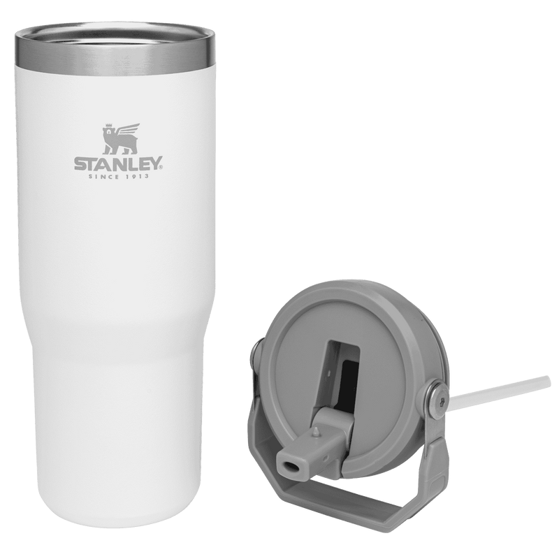 Stanley 1913 The IceFlow™ Flip Straw Tumbler 30 OZ in Polar | Lid Cross Section View