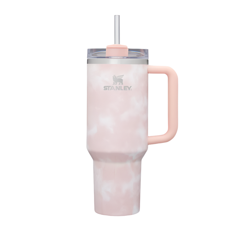 Quencher H2.0 - Peach Tie Dye - 40oz - Front - Stanley