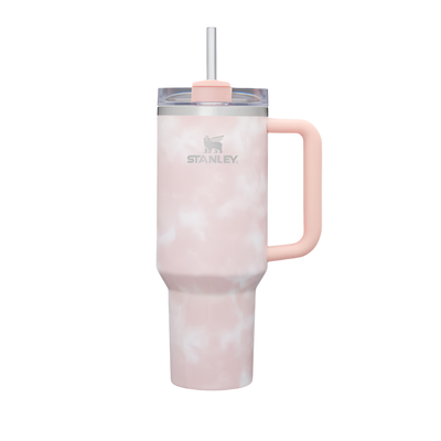 Quencher H2.0 - Peach Tie Dye - 40oz - Front - Stanley