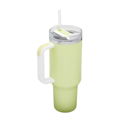 Quencher H2.0 - Citron Color Block - 40oz - Back - Stanley