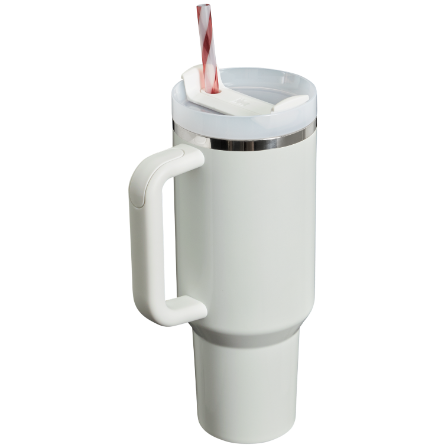 The Quencher - 40oz - Christmas Mistletoe - Back - Stanley