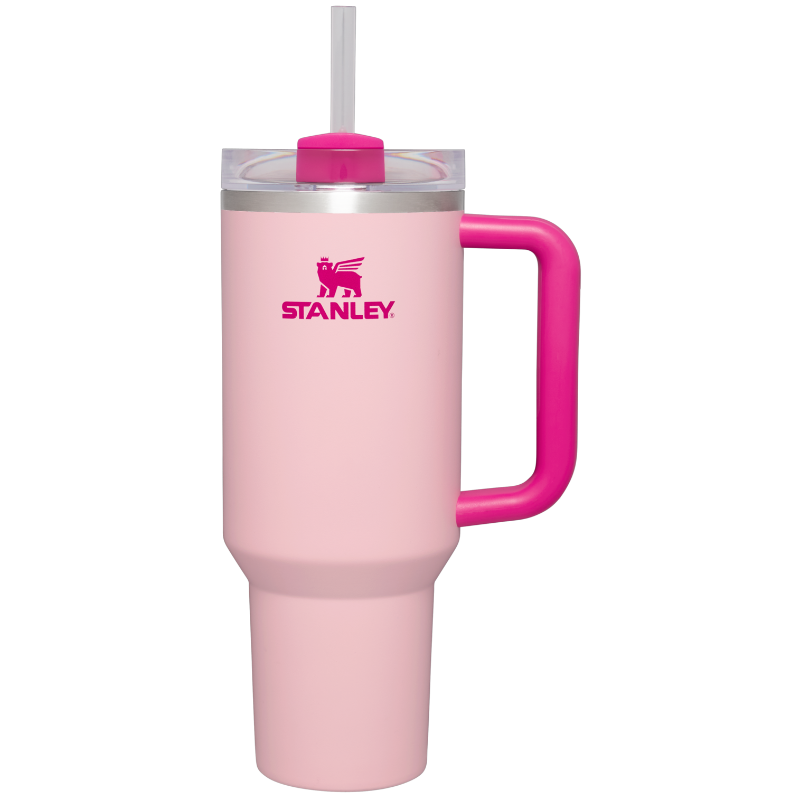 Quencher H2.0 - Flamingo - 40oz - Front - Stanley