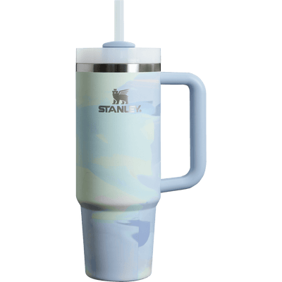 Quencher H2.0 - Cool Serene Brushstrokes - 30oz - Front - Stanley