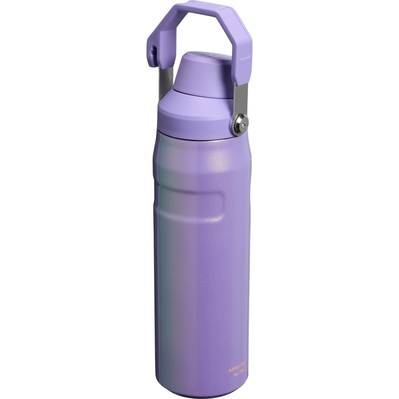 Stanley 1913 New Frequency IceFlow™ Bottle with Fast Flow Lid 24 OZ in Periwinkle Shimmer | Back View