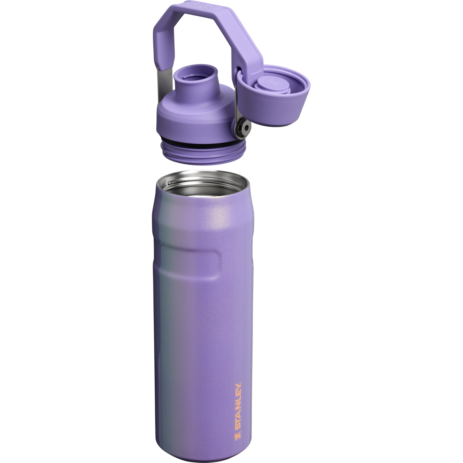 Stanley 1913 New Frequency IceFlow™ Bottle with Fast Flow Lid 24 OZ in Periwinkle Shimmer | Lid Cross Section View