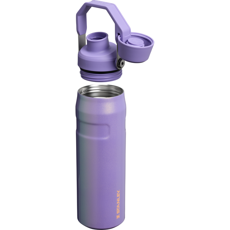 Stanley 1913 New Frequency IceFlow™ Bottle with Fast Flow Lid 24 OZ in Periwinkle Shimmer | Cross Section View