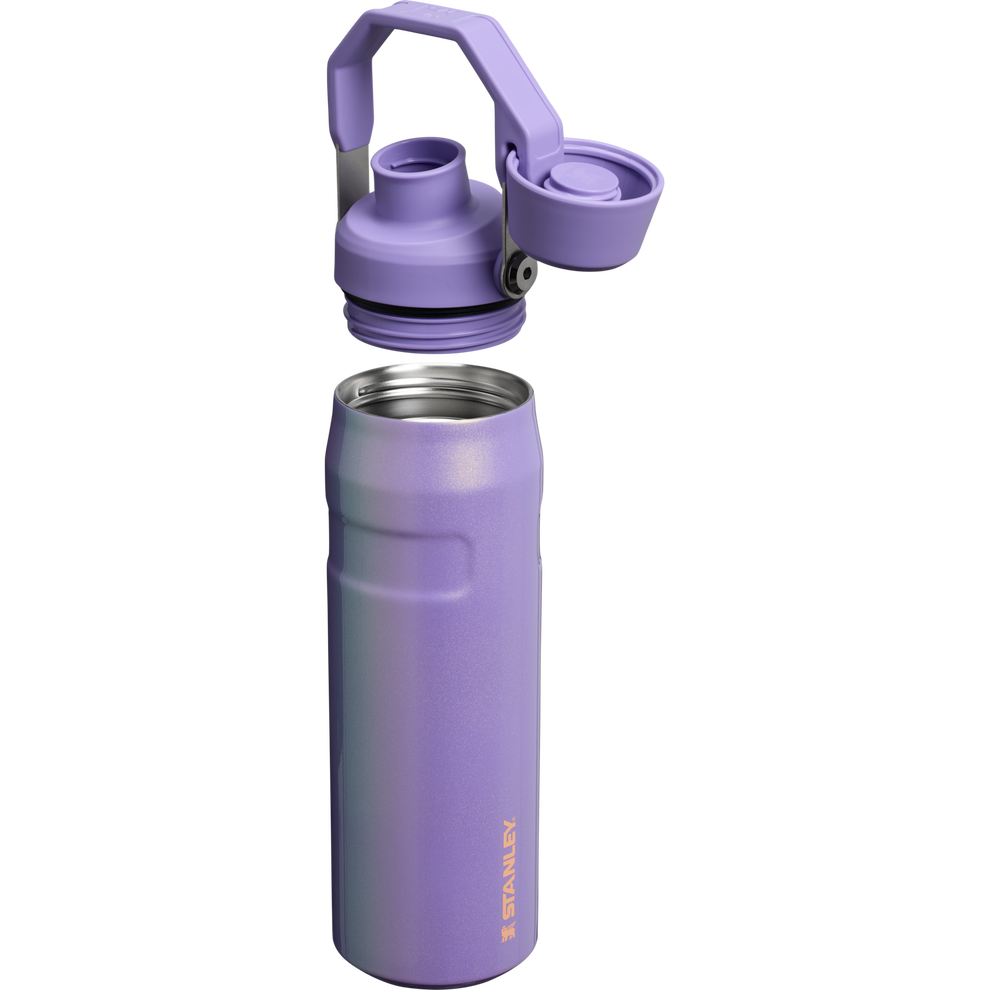 Stanley 1913 New Frequency IceFlow™ Bottle with Fast Flow Lid 24 OZ in Periwinkle Shimmer | Lid Cross Section View