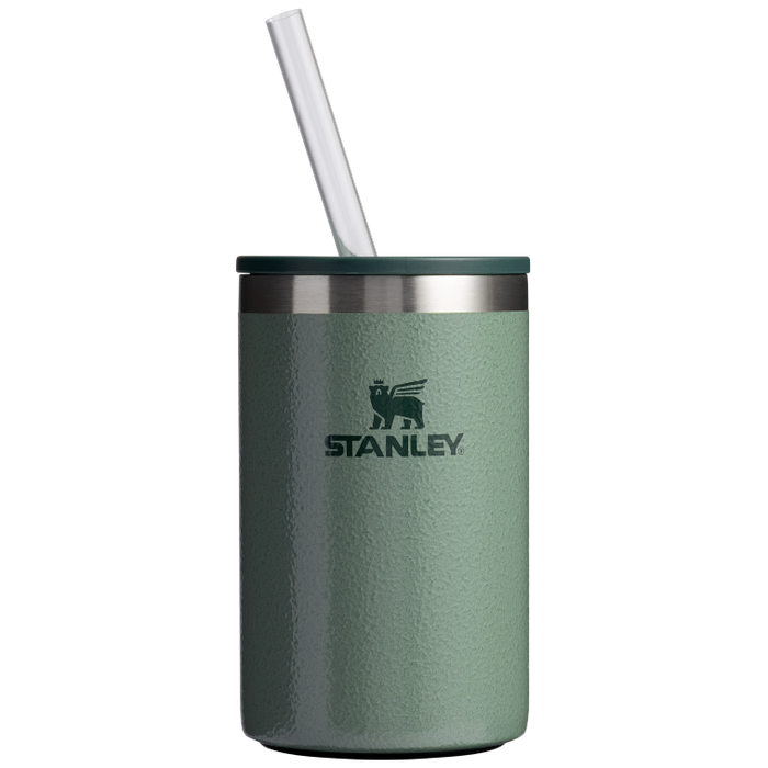 Can Cooler - Hammertone Green - 10oz - Front - Stanley