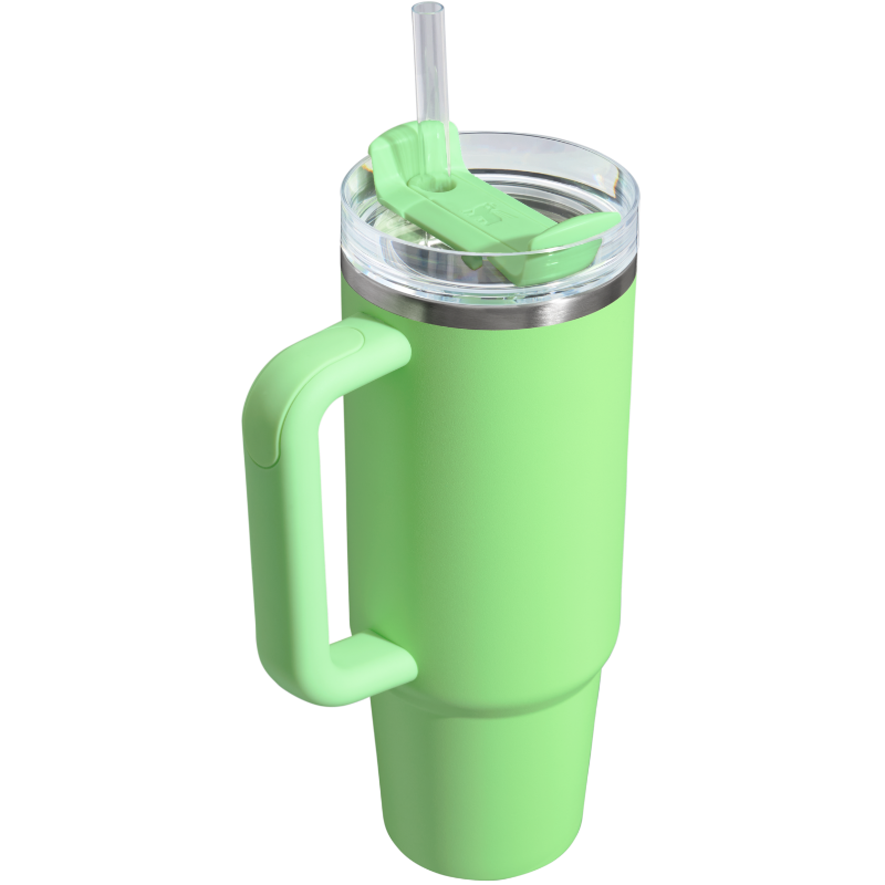 Quencher H2.0 - Feather Green - 30oz - Back - Stanley