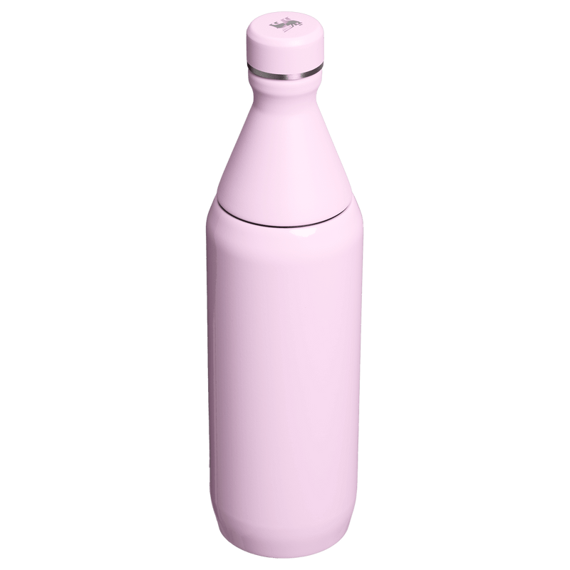 Stanley 1913 The All Day Slim Bottle 20 OZ in Cherry Blossom Gloss | Back View