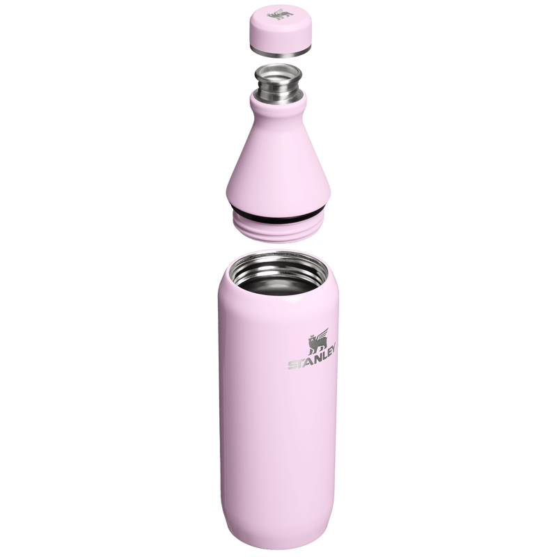 Stanley 1913 The All Day Slim Bottle 20 OZ in Cherry Blossom Gloss | Cross Section View