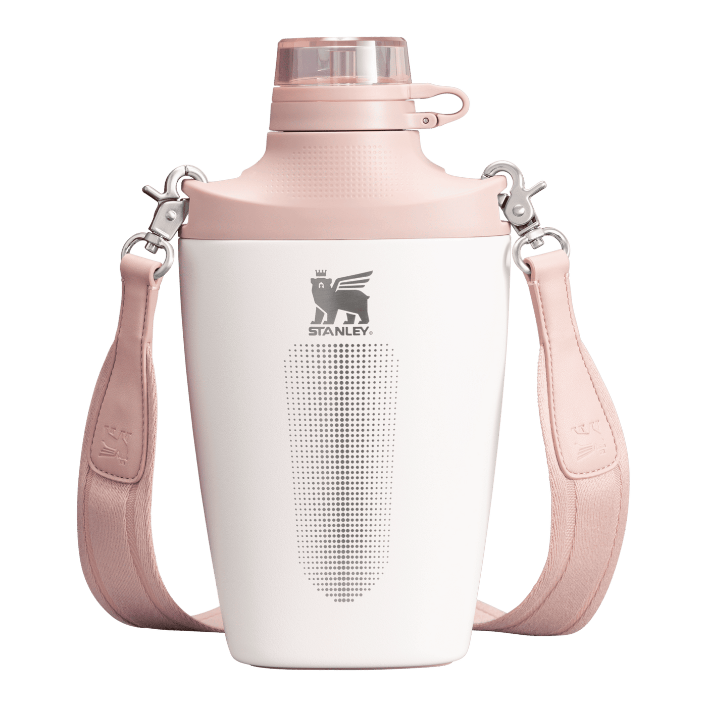 Cross Bottle - Rose Quartz - 23oz - Front - Stanley