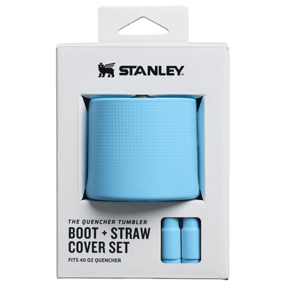 Stanley 1913 Stanley Quencher Boot & Straw Cover Set 40 OZ in Sky | Front View
