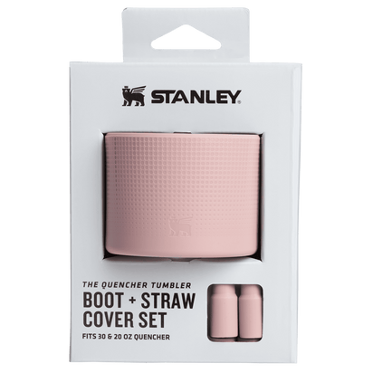 Stanley 1913 Stanley Quencher Boot & Straw Cover Set 30 OZ in Pink Dust | Front View
