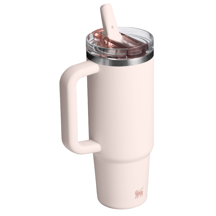 Quencher H2.0 - Rose Quartz - 30oz - Back - Stanley