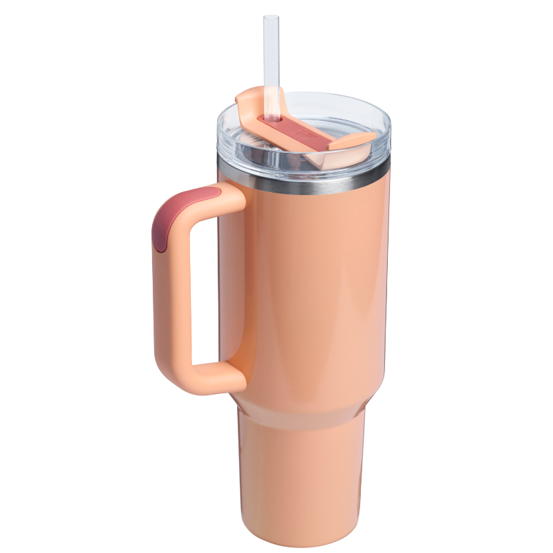 Quencher H2.0 - Bellini Shimmer - 40oz - Back - Stanley