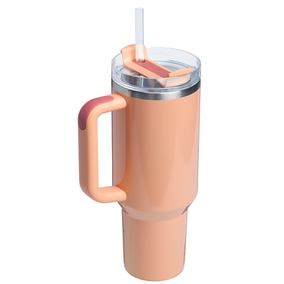 Quencher H2.0 - Bellini Shimmer - 40oz - Back - Stanley