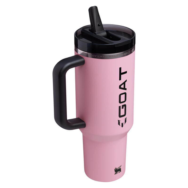 Stanley 1913 Messi x Stanley 1913 GOAT Quencher ProTour Flip Straw Tumbler 40 OZ in Messi GOAT Pink