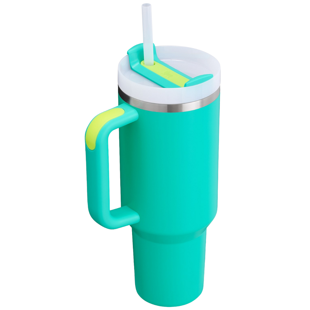 Quencher H2.0 - Tropical Teal - 40oz - Back - Stanley