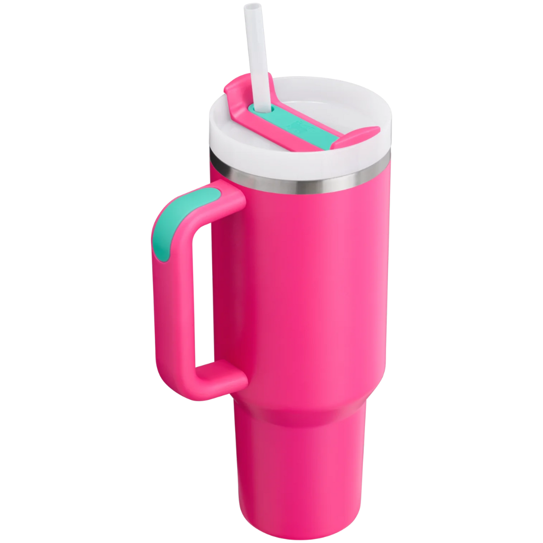 Quencher H2.0 - Passion Pink - 40oz - Back - Stanley