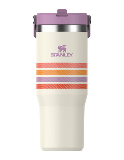 The Varsity - Cream Lilac Stripe - 30oz - Front - Stanley