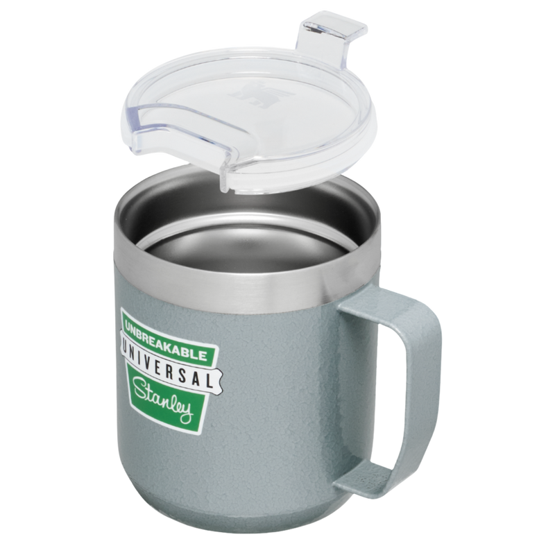 Stanley 1913 The Milestones Camp Mug 12 OZ in Hammertone Silver