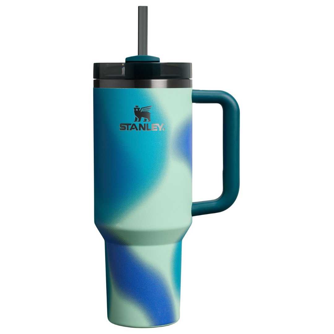 Quencher H2.0 - Costal Teal Motion - 40oz - Front - Stanley