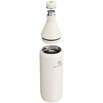 All day - Cream Gloss- 34oz - Front & Lid - Stanley