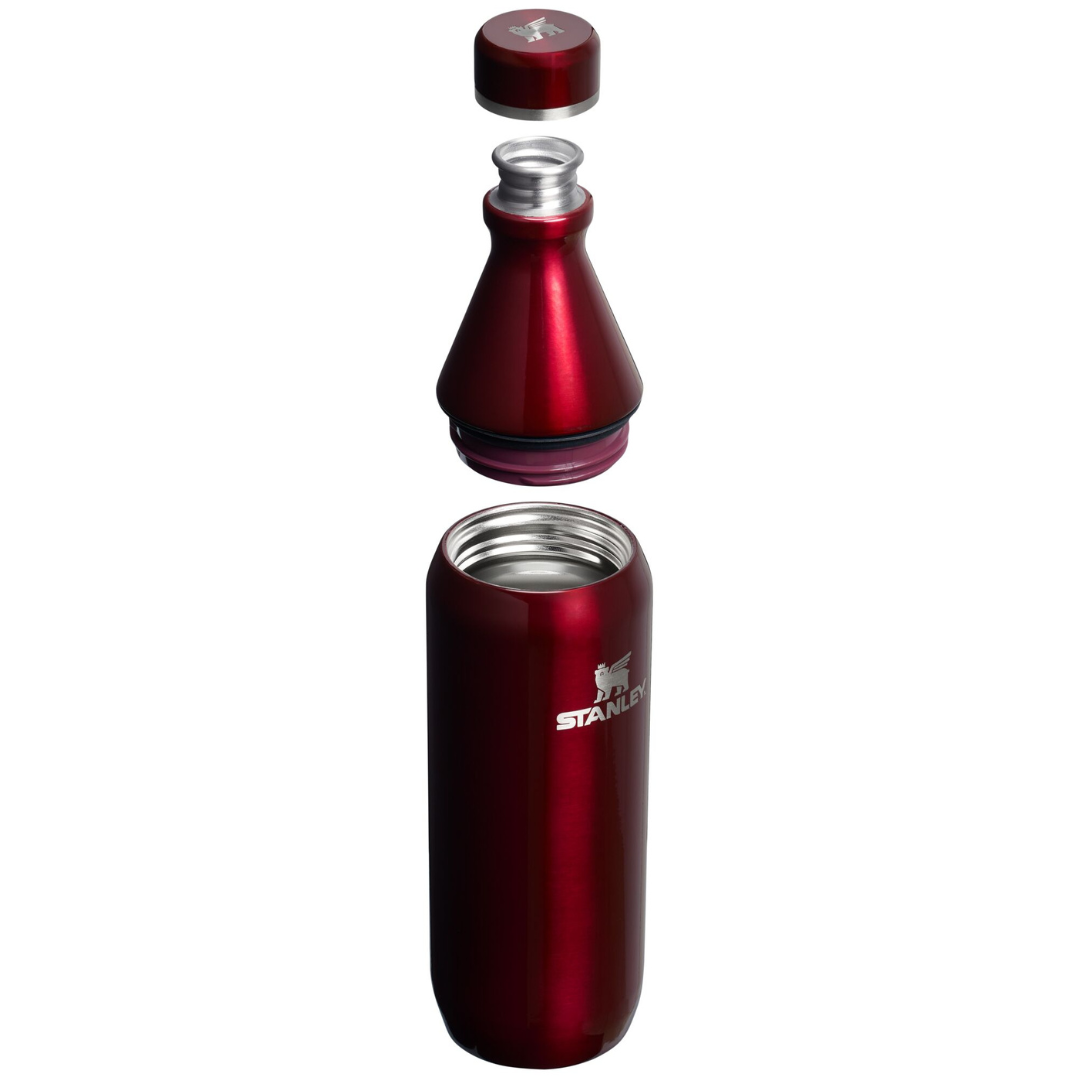 All day - Garnet Shine - 20oz - Front & Lid- Stanley