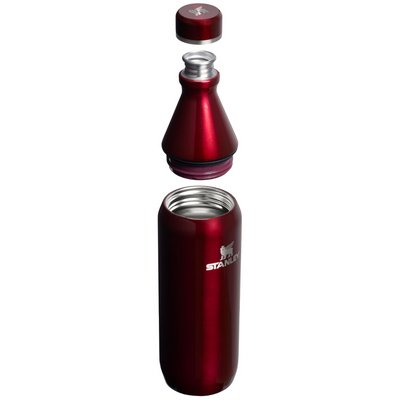 All day - Garnet Shine - 20oz - Front & Lid- Stanley