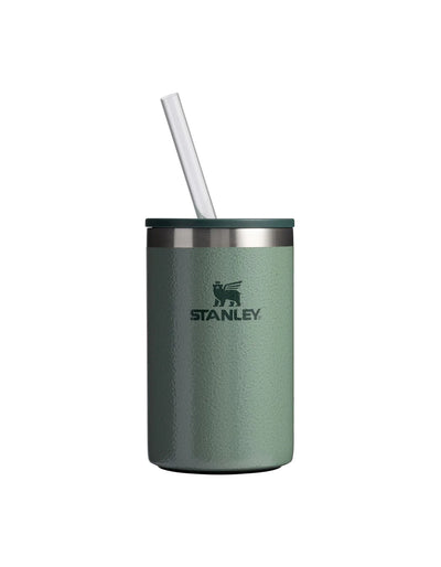 Can Cooler - Hammertone Green - 10oz - Front - Stanley