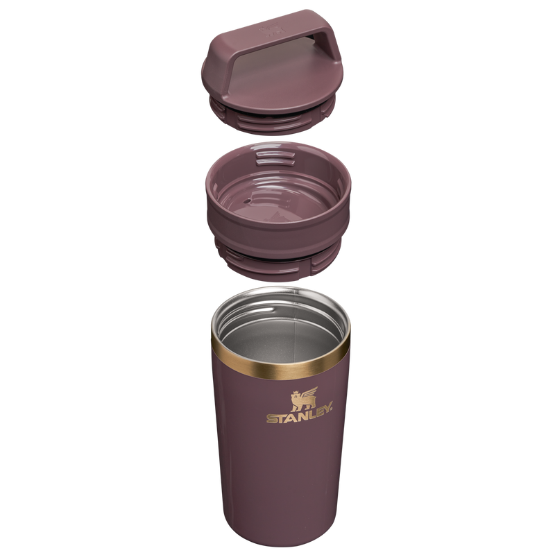 Stanley 1913 The Café-To-Go Travel Mug 12 oz Spring Reset Collection in Fig Gloss | Lid Detailed View