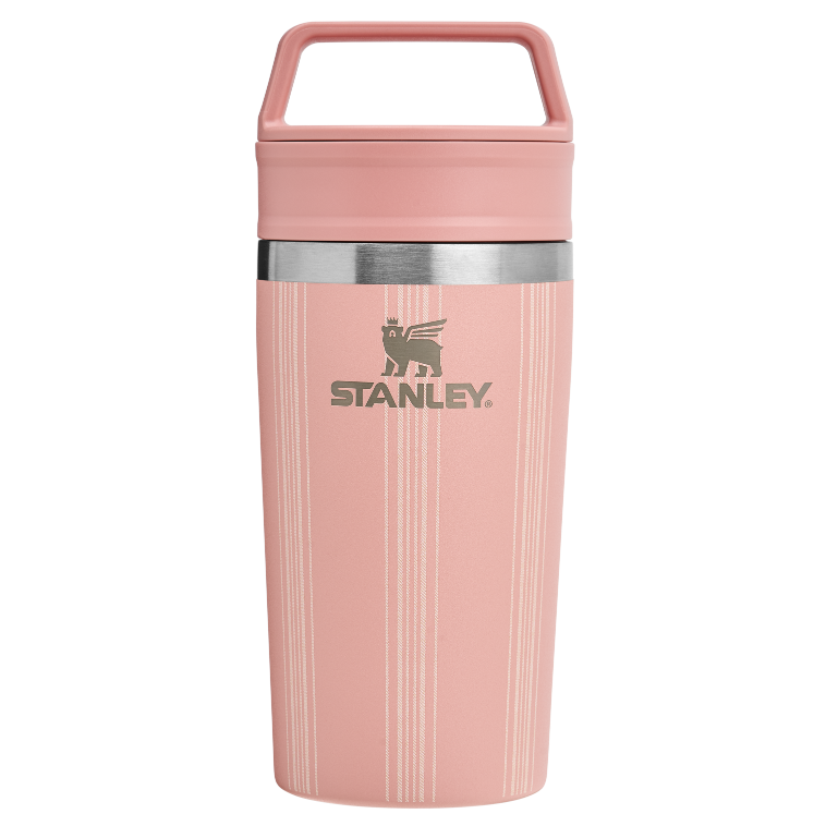 Stanley 1913 The Café-To-Go Mug 12 OZ Picnic Collection in Peach Rose Picnic Stripe