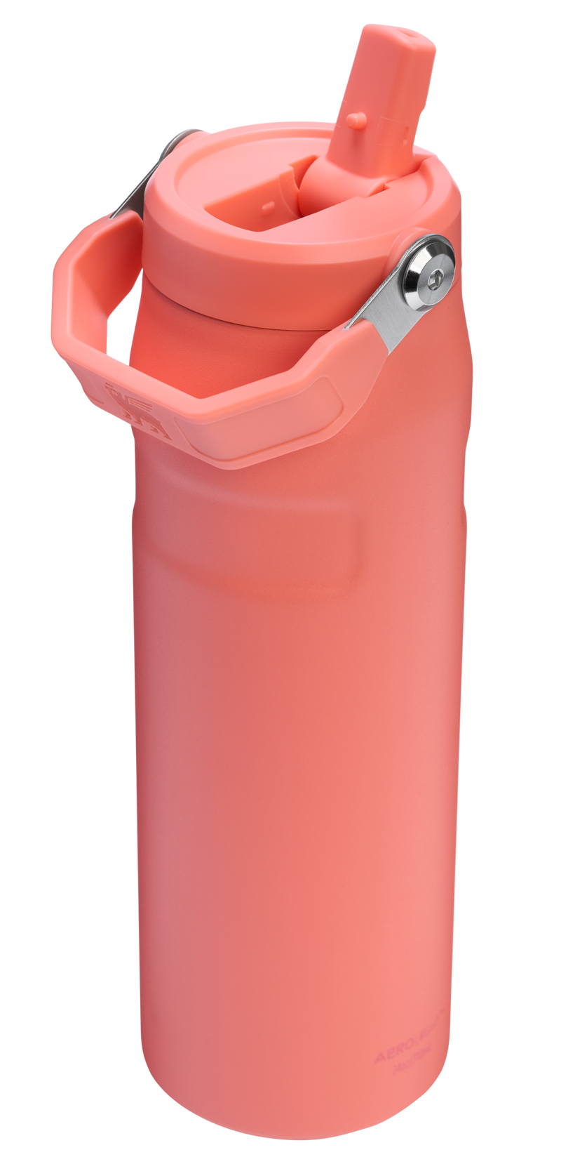 Stanley 1913 The IceFlow™ Bottle with Flip Straw Lid 24 OZ in Pucker Peach | Back View