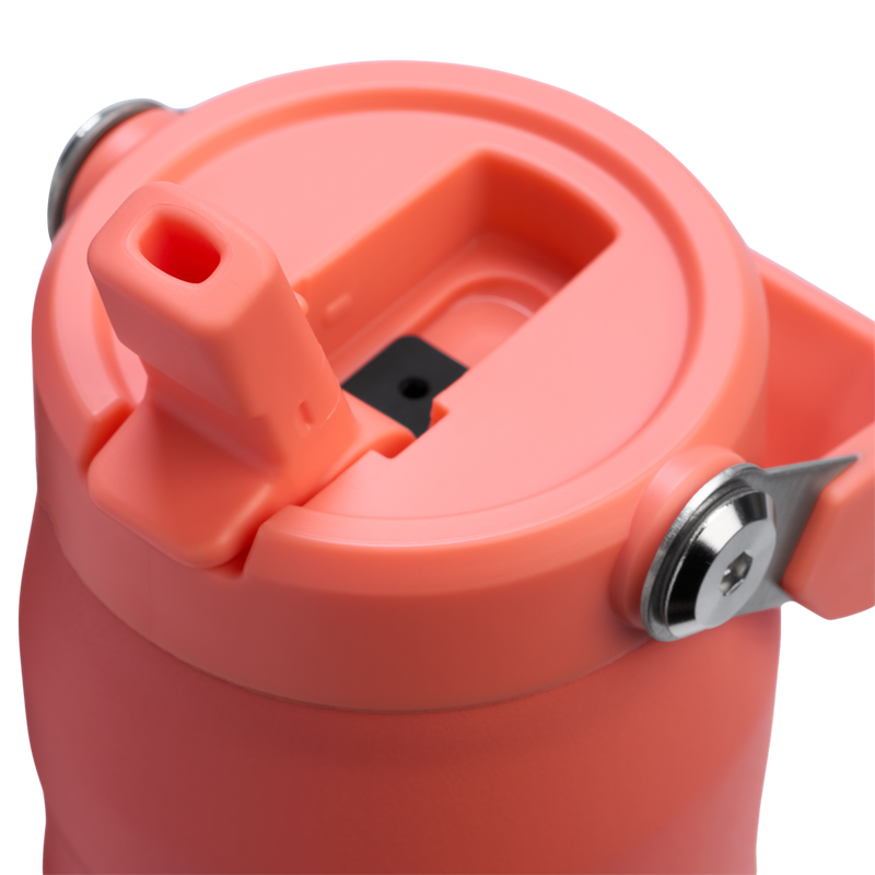 Stanley 1913 The IceFlow™ Bottle with Flip Straw Lid 24 OZ in Pucker Peach | Lid Detailed View