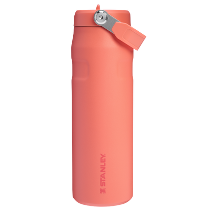 Stanley 1913 The IceFlow™ Bottle with Flip Straw Lid 24 OZ in Pucker Peach | Lid View