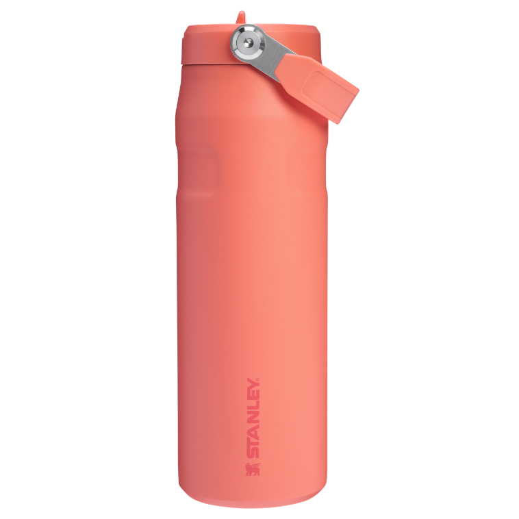Stanley 1913 The IceFlow™ Bottle with Flip Straw Lid 24 OZ in Pucker Peach | Lid View