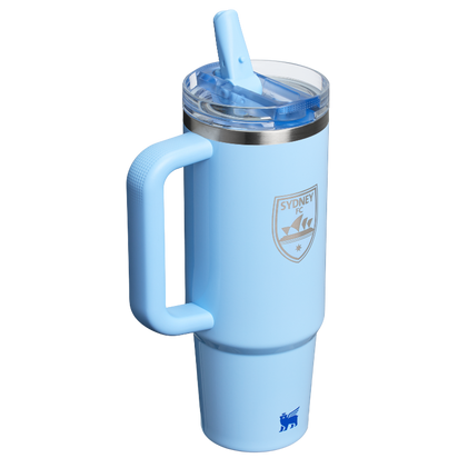 Stanley 1913 Stanley 1913 x Sydney FC Quencher® ProTour Flip Straw Tumbler in Cornflower Gloss | Back View