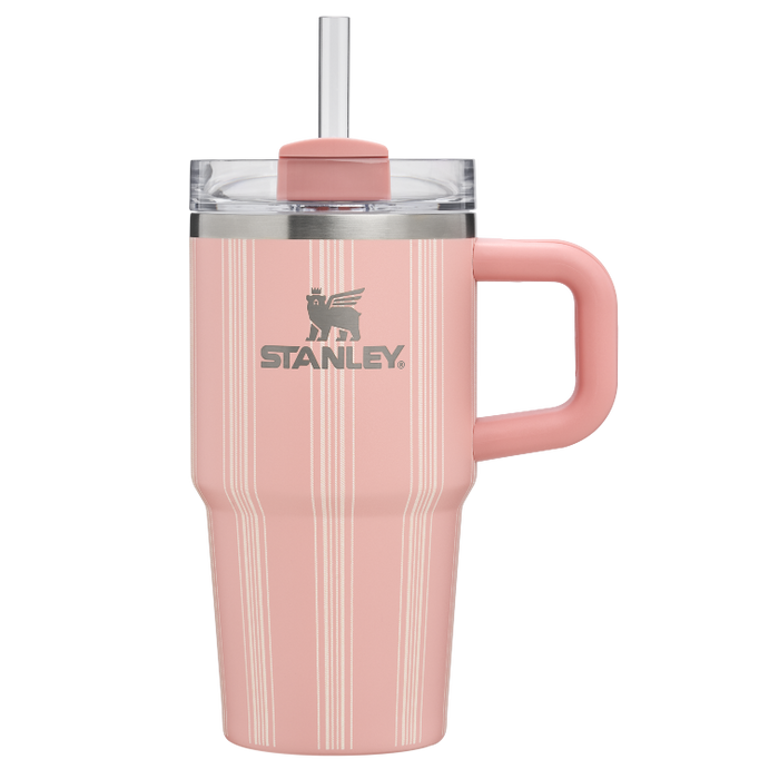 Stanley 1913 The Quencher H2.0 FlowState™ Tumbler 20 OZ Picnic Collection in Peach Rose Picnic Stripe | Front View