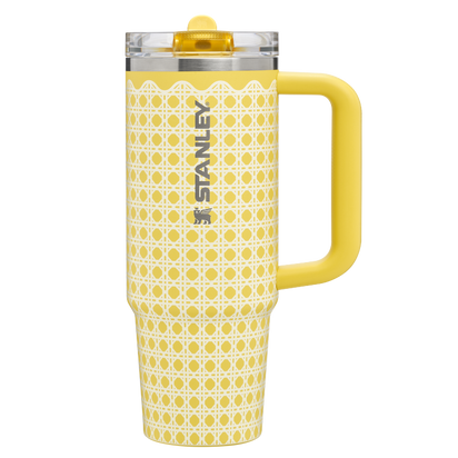 Stanley 1913 The Quencher ProTour Flip Straw Tumbler 30 OZ Picnic Collection in Daffodil Ratan | Front View