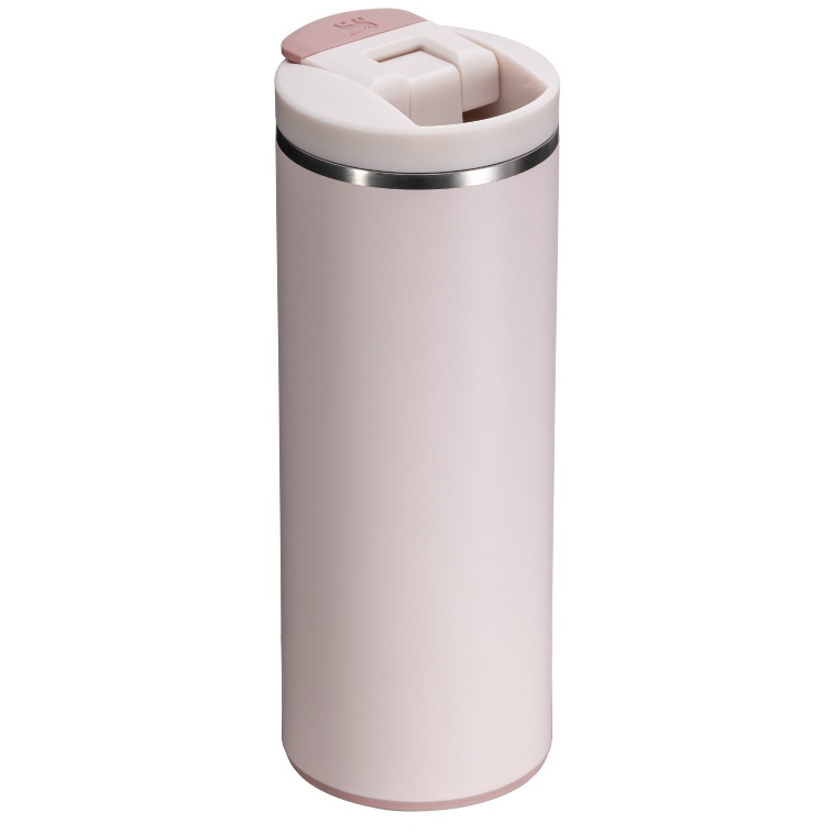 Stanley 1913 The Transit Flip Top Mug 12 OZ in Rose Quartz | Back View