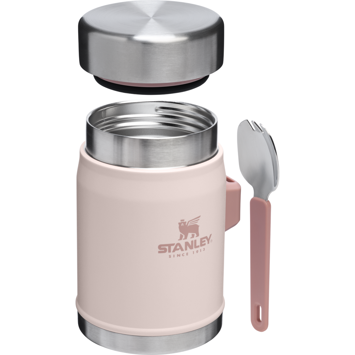 Stanley 1913 Classic Legendary Food Jar + Spork 14 OZ in Rose Quartz