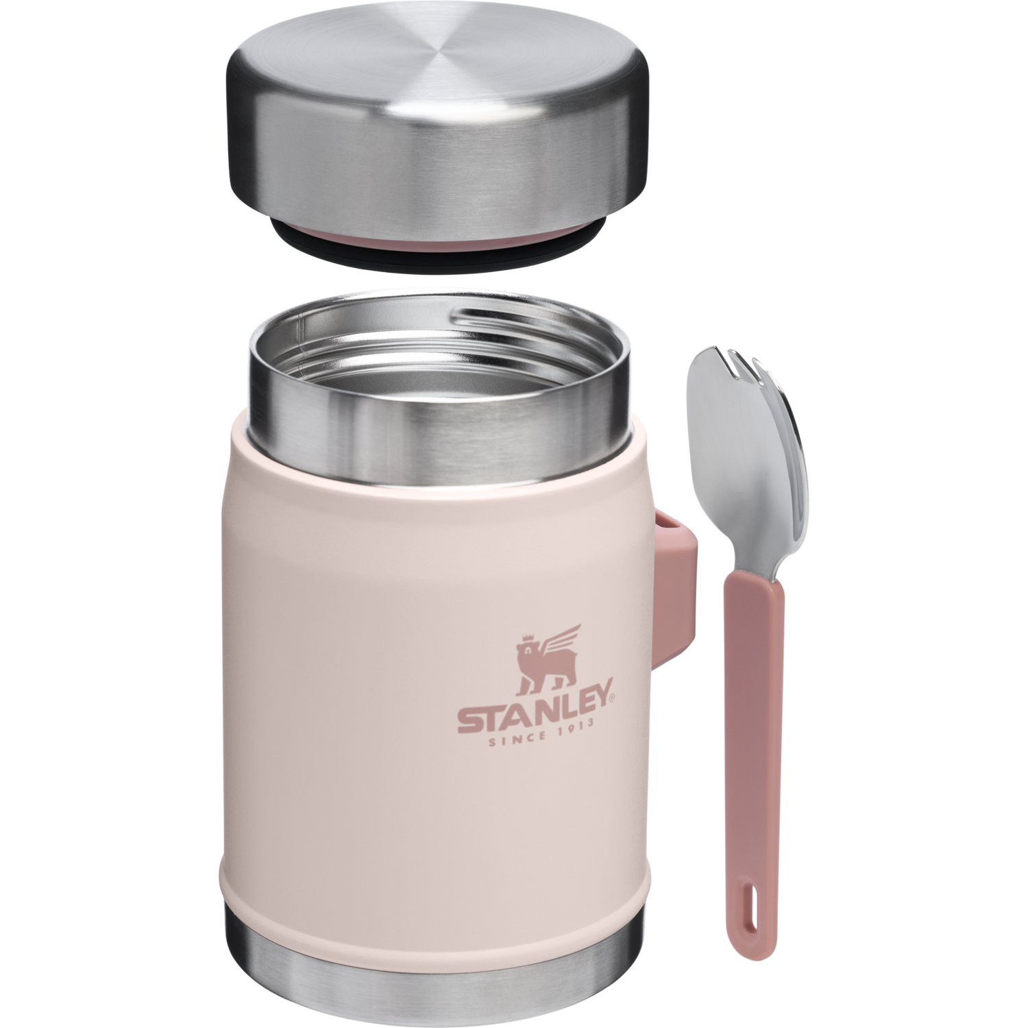 Stanley 1913 Classic Legendary Food Jar + Spork 14 OZ in Rose Quartz | View 2