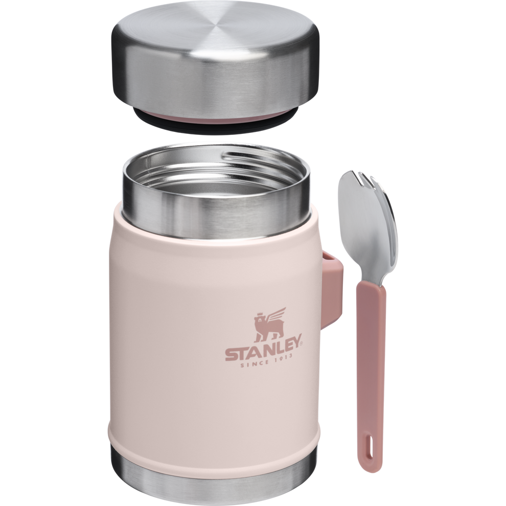 Stanley 1913 Classic Legendary Food Jar + Spork 14 OZ in Rose Quartz