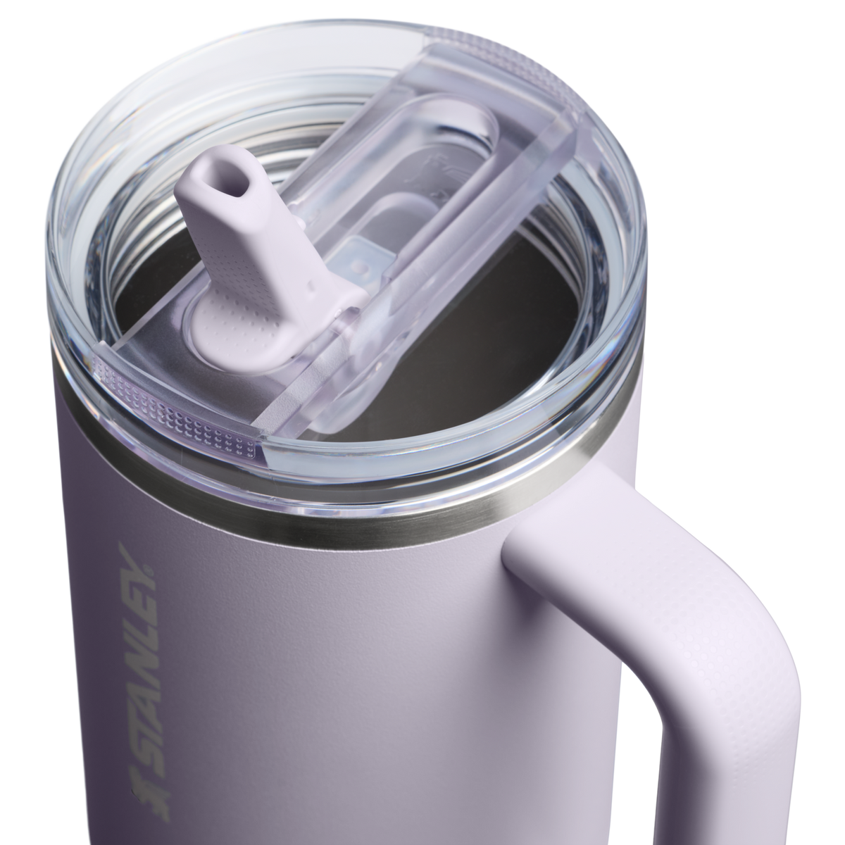Stanley 1913 The Quencher ProTour Flip Straw Tumbler 40 OZ in Purple Dust | Lid Detailed View