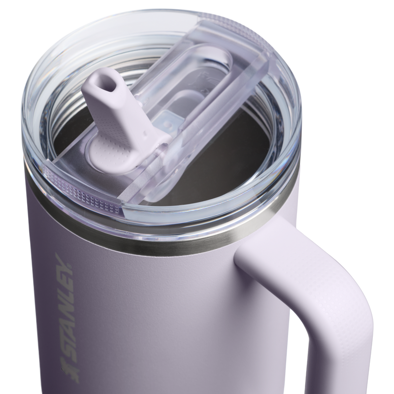 Stanley 1913 The Quencher ProTour Flip Straw Tumbler 40 OZ in Purple Dust | Lid Detailed View